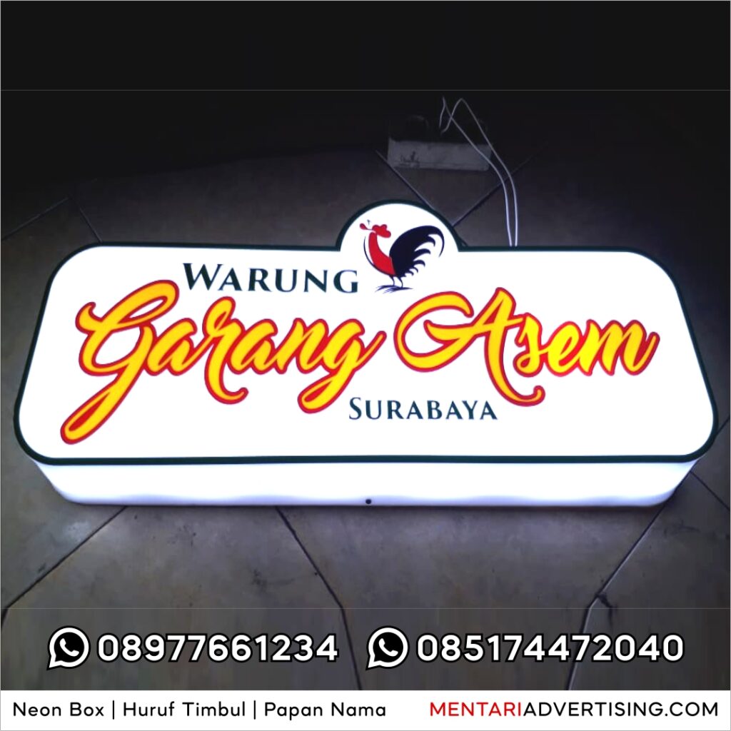 Neon Box Akrilik Surabaya