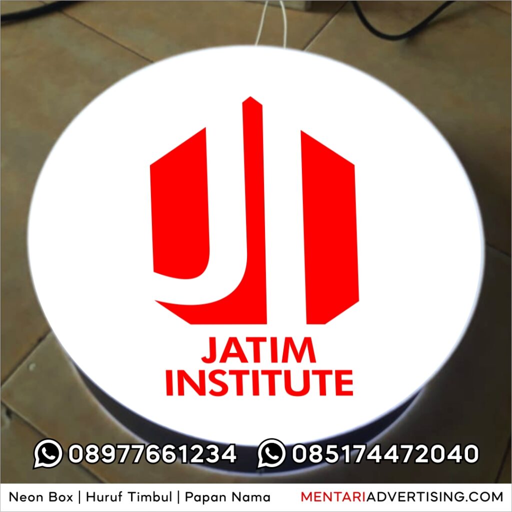 Neon Box Bulat Surabaya