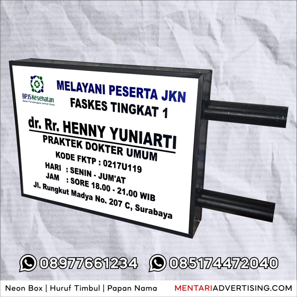 Neon Box Backlite Surabaya