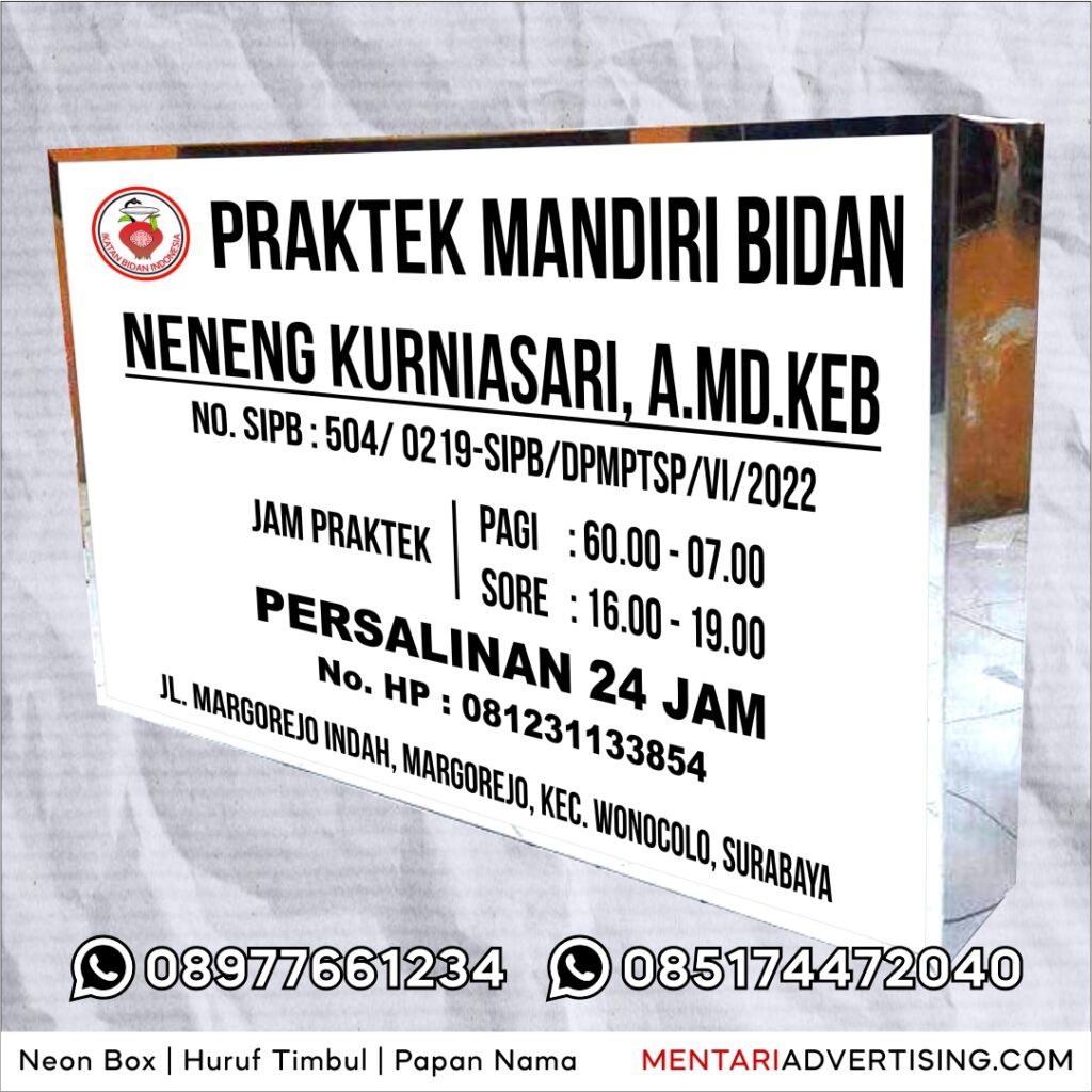 Neon Box Backlite Surabaya